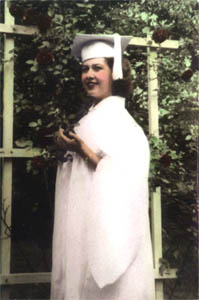 My grandmother at her graduation